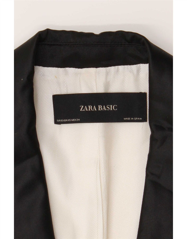 Zara ženski sako sa 2 gumba UK 6 XS bijeli poliester u boji