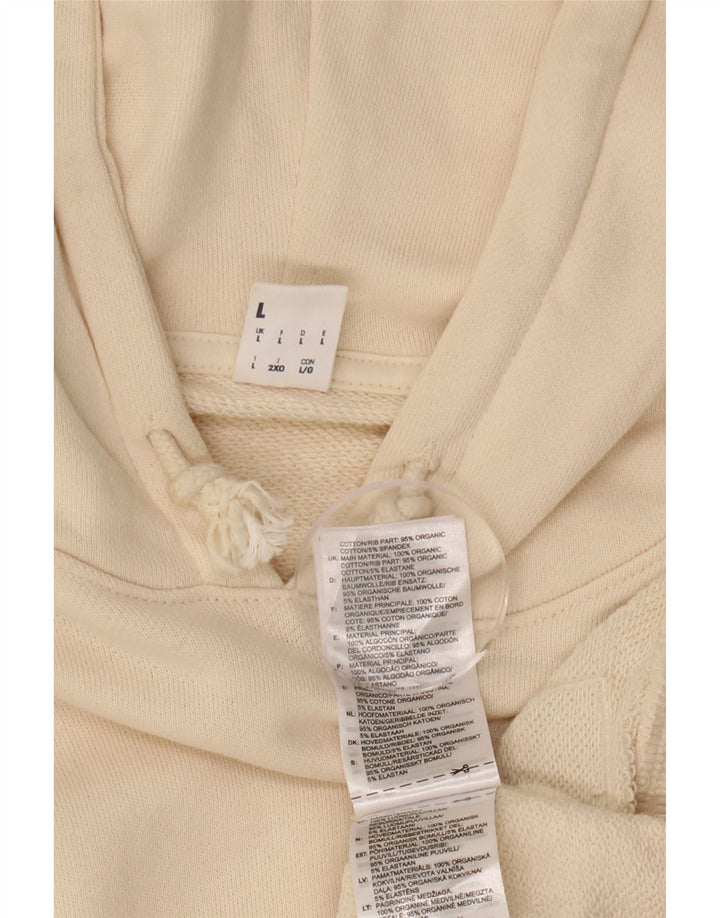 REEBOK Ženska prevelika majica s kapuljačom UK 16 Large Off White Pamuk