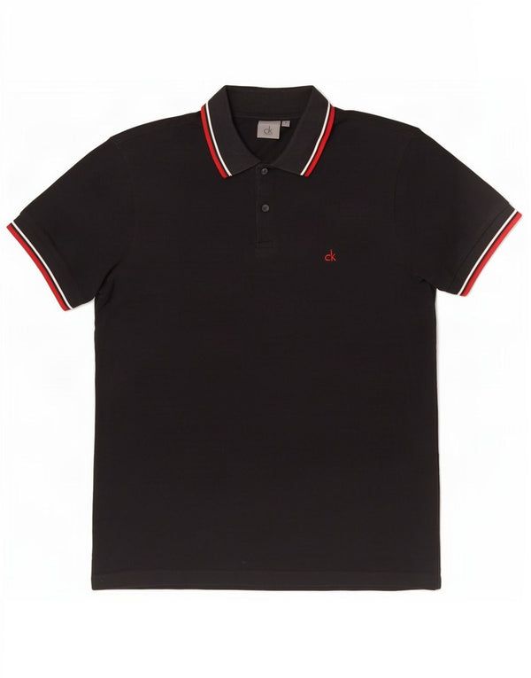 Calvin Klein muška polo majica mala pamučna crna na pruge