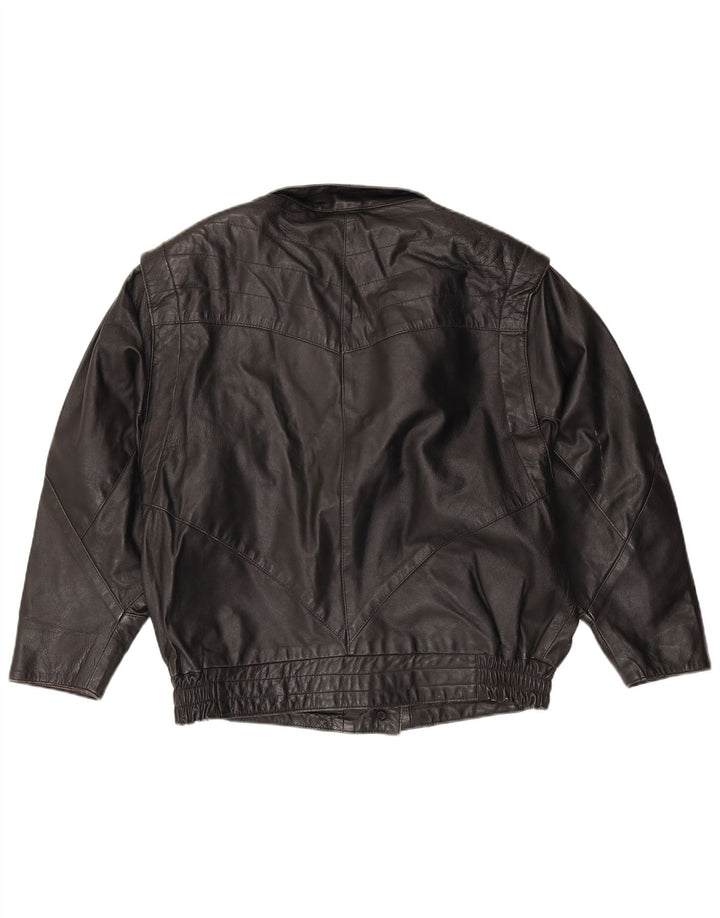 VINTAGE ženska kožna jakna EU 38 srednje crna