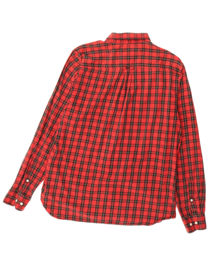 Superdry muška flanelska košulja, veliki crveni karirani pamuk