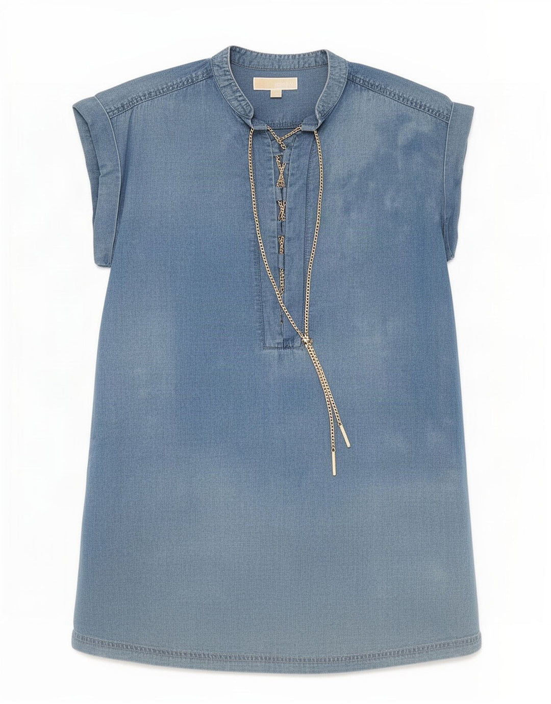 Michael Kors Ženska povremena haljina UK 10 Small Blue Lyocell
