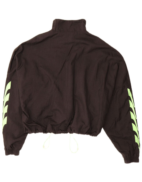 PUMA ženska gornja jakna trenirke Crop Graphic UK 14 Srednji crni najlon