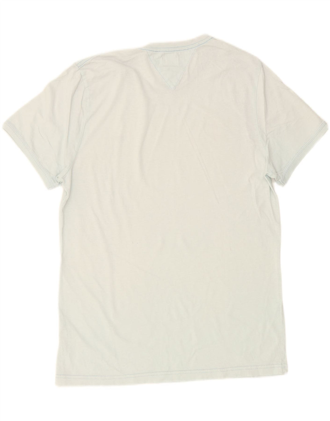 TOMMY HILFIGER Mens T-Shirt Top Medium Blue Vintage Tommy Hilfiger and Second-Hand Tommy Hilfiger from Messina Hembry 