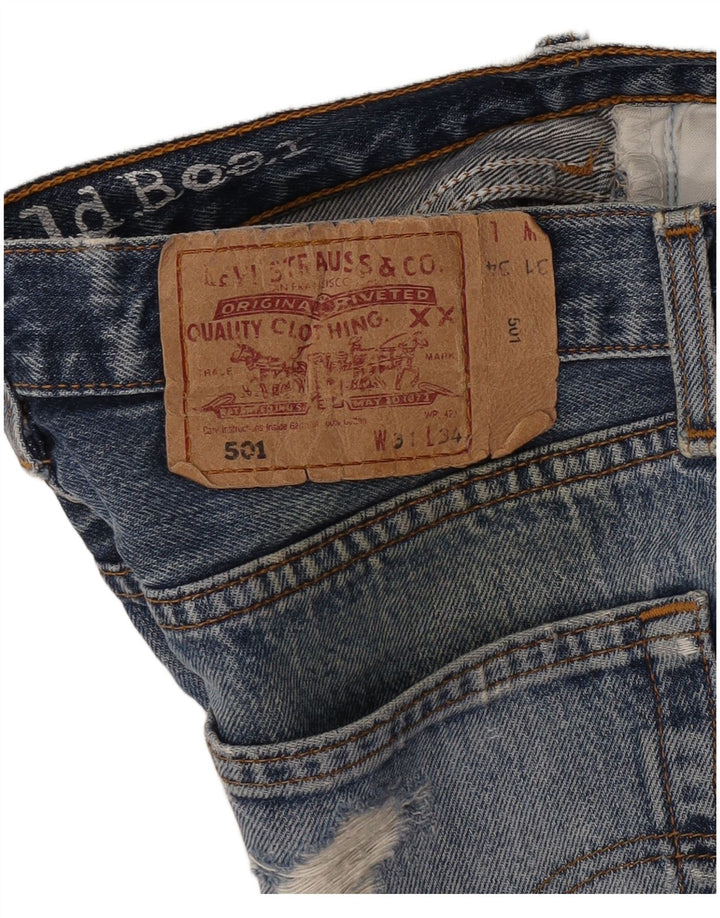 Levi's ženske 501 kratke traper kratke hlače W31 srednje plave
