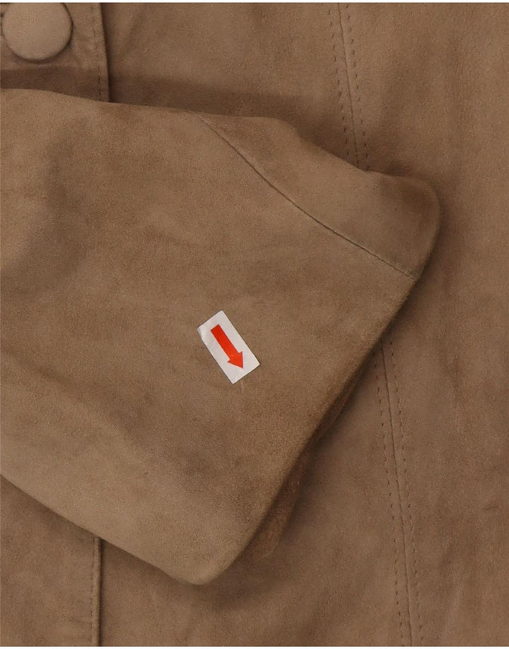 VINTAGE Ženska antilop jakna UK 10 Mala bež koža