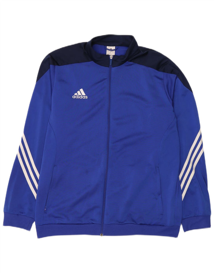 Adidas muška trenirka gornja jakna XL plavi poliester u boji