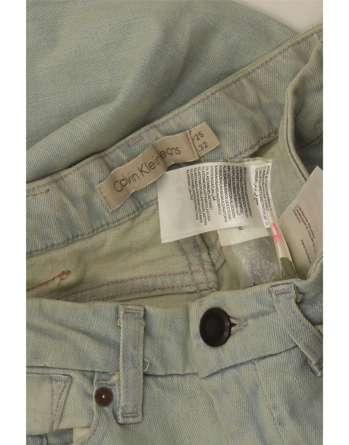 Ženske uske traperice Calvin Klein W25 L32 plavi pamuk