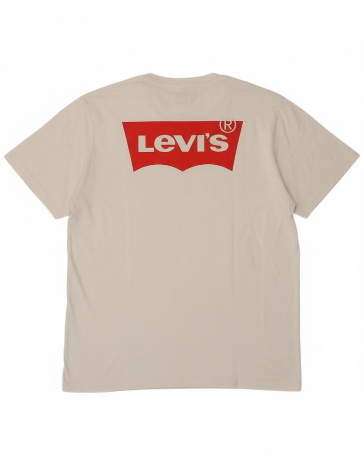 Levi's muška majica kratkih rukava srednje veličine, bijeli pamuk