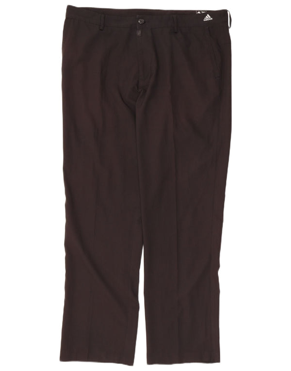 Adidas muške Adizero ravne chino hlače W38 L32 crni poliester