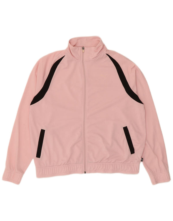 Puma ženska gornja jakna prevelike trenirke UK 16 Large Pink Colourblock