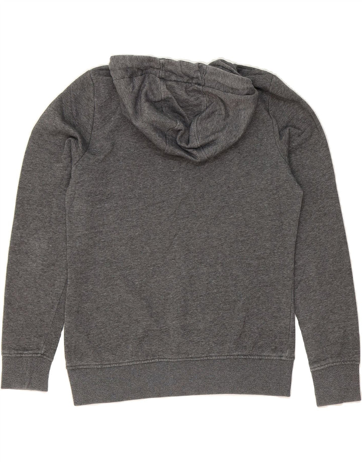 KAPPA Womens Graphic Hoodie Jumper UK 14 Medium Grey Polyester Vintage Kappa and Second-Hand Kappa from Messina Hembry 