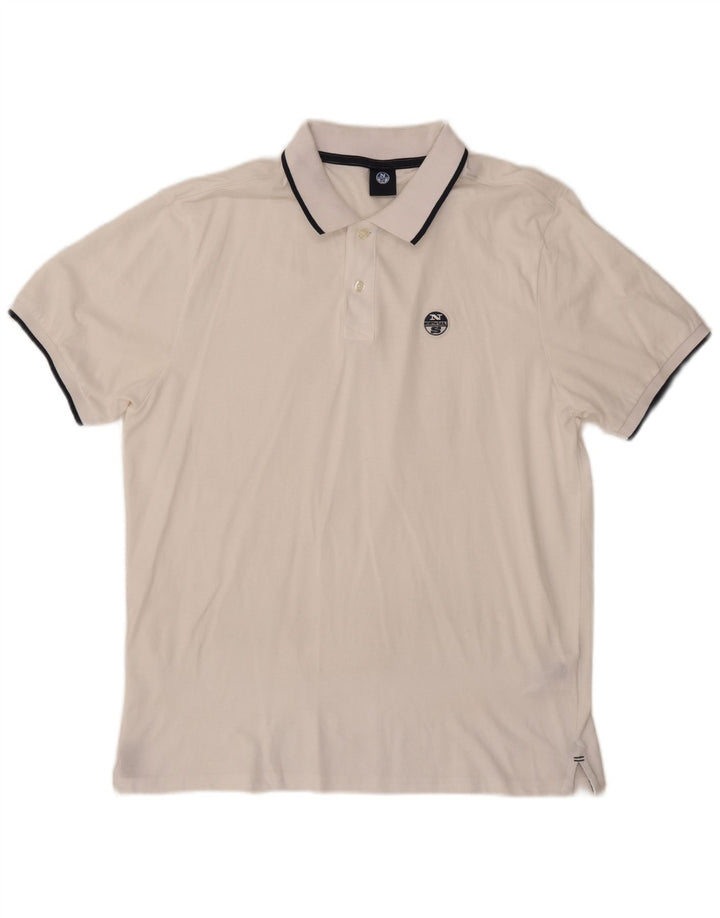 North Sails muška polo majica velika bijela pamučna
