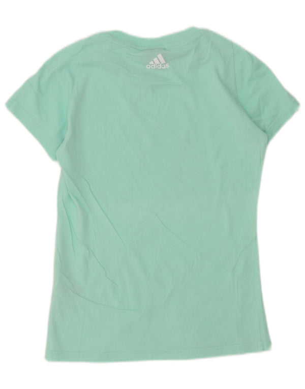 Adidas ženska majica kratkih rukava s grafičkim motivima UK 4/6 XS Tirkizni pamuk