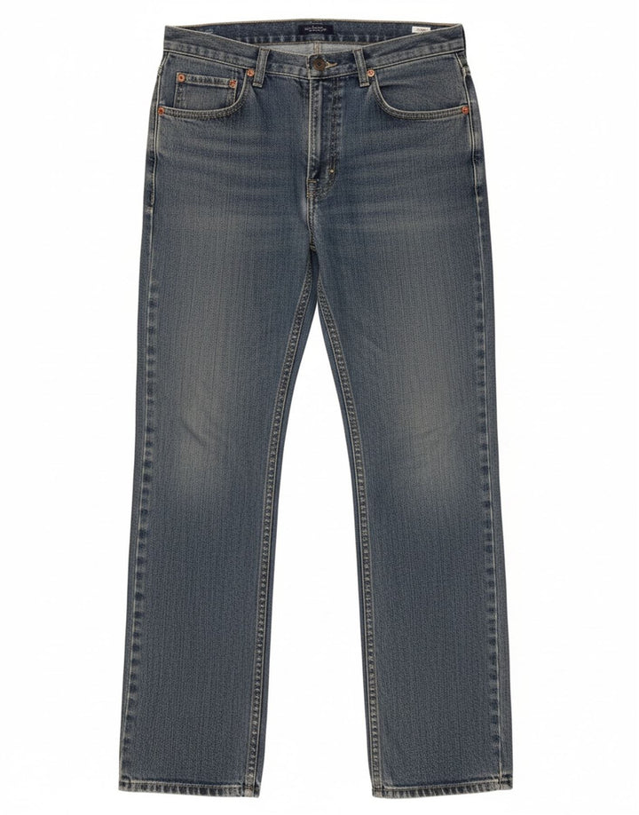 LEE Mens Straight Jeans W28 L31 Blue Cotton