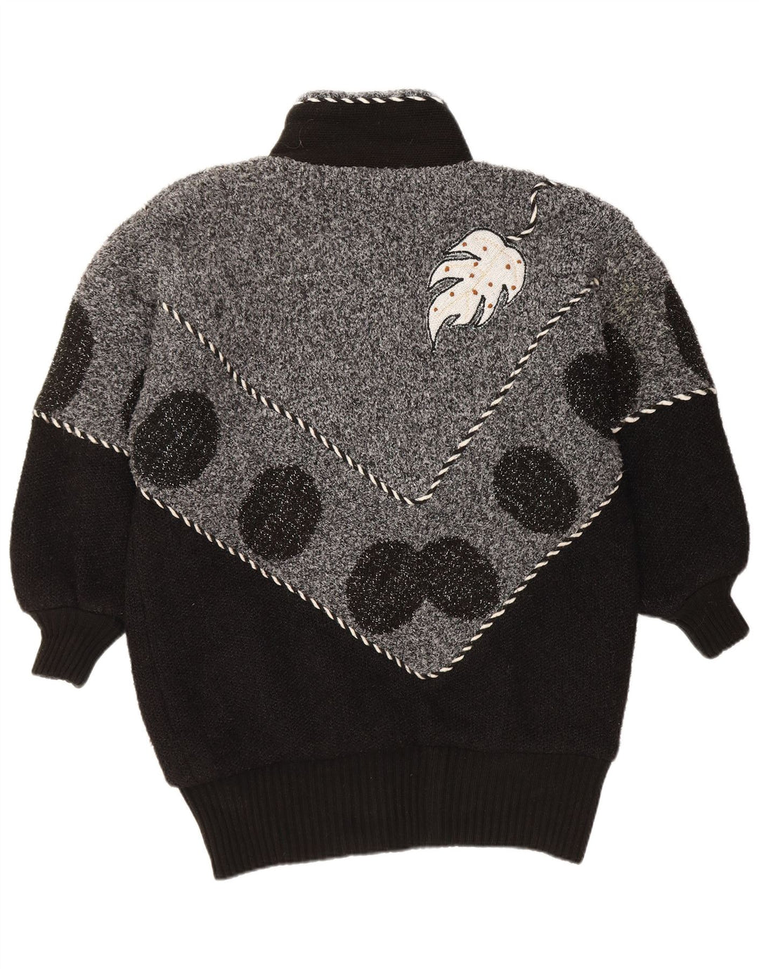 VINTAGE ženski kardigan pulover UK 22 3XL crne boje