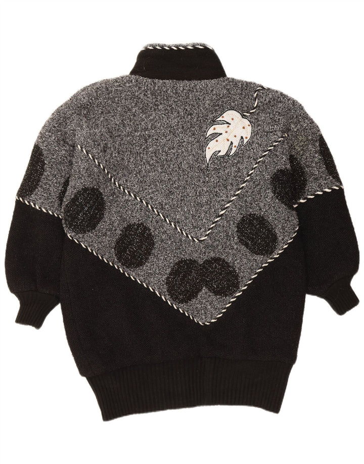 VINTAGE ženski kardigan pulover UK 22 3XL crne boje