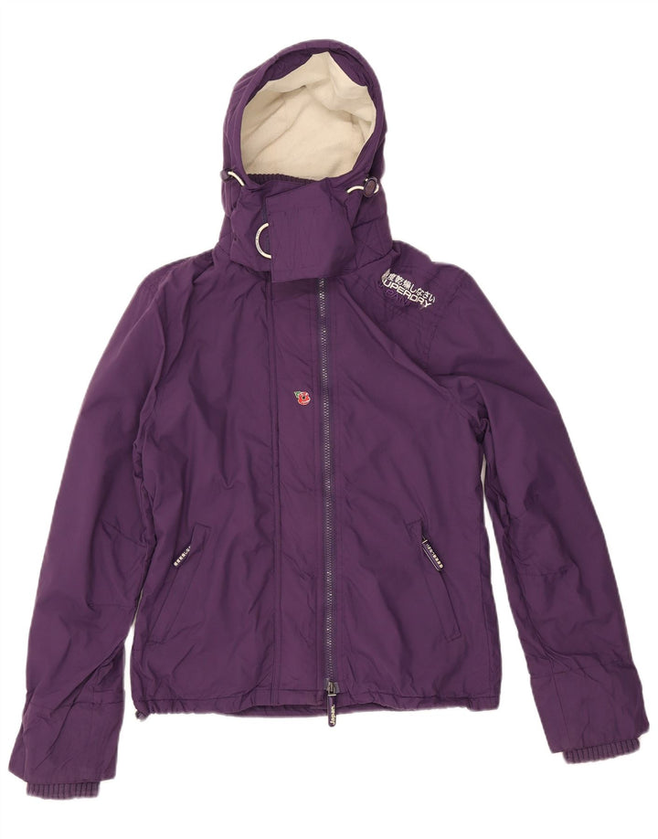 Superdry ženska jakna s vjetrovkom UK 14 srednje ljubičasta