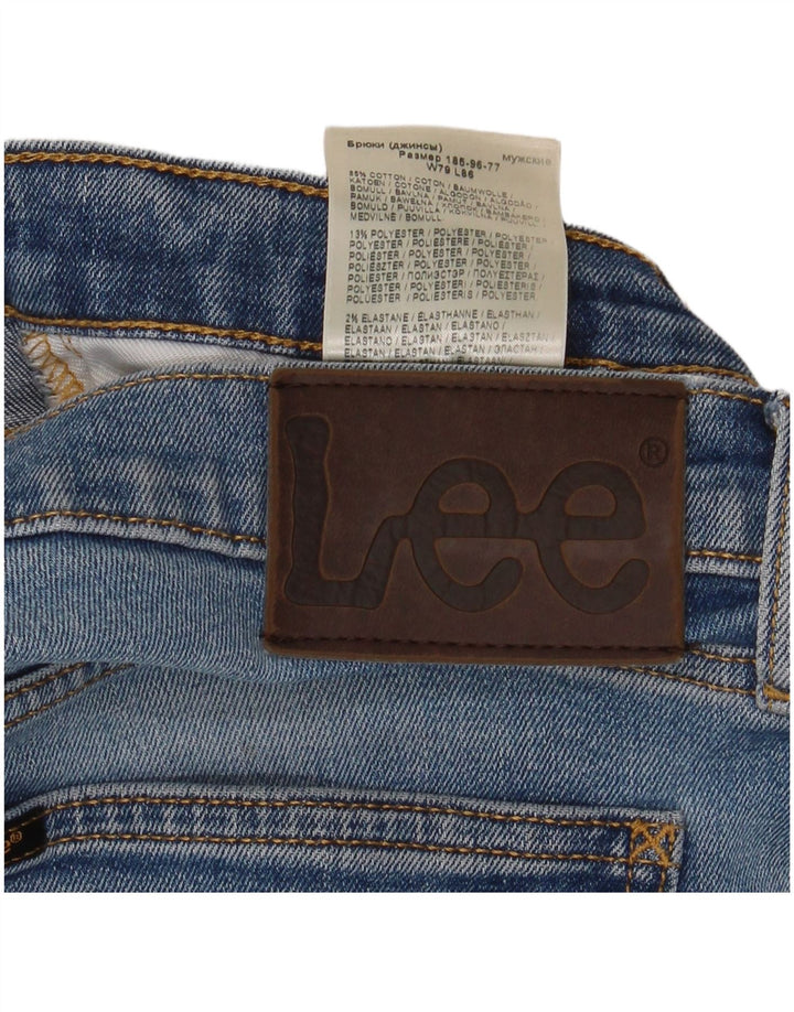 Lee Mens Luke Tapered Slim Jeans W31 L34 Plavi pamuk