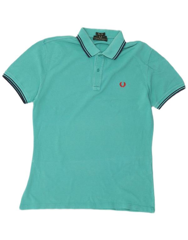 Fred Perry muška uska polo majica velika tirkizna pamuk