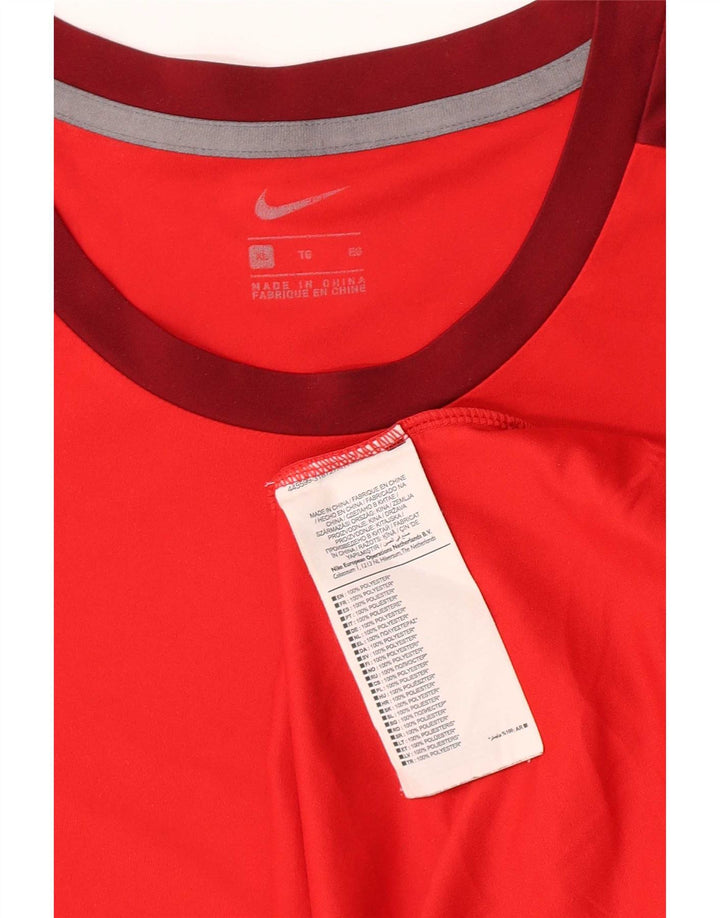 Nike muška majica kratkih rukava XL Red Colourblock poliester