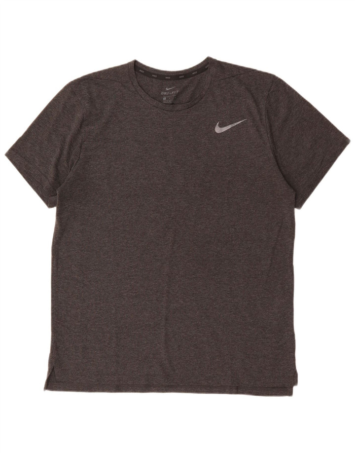 Nike Dri Fit majica kratkih rukava, veliki sivi poliester