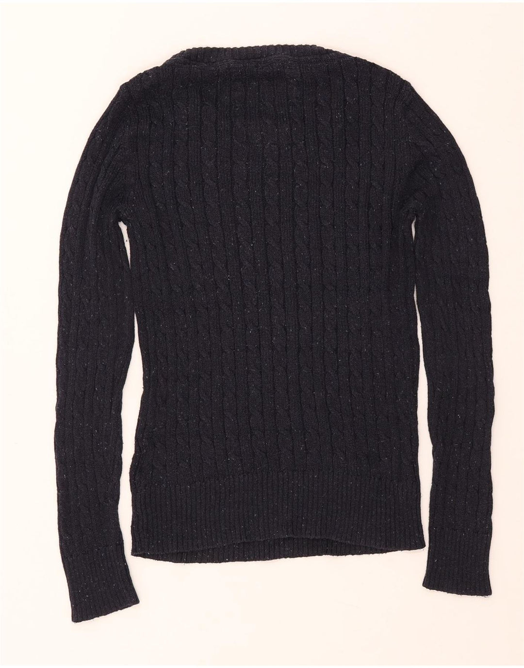 SUPERDRY ženski džemper s brodskim izrezom UK 12 Srednje tamnoplavi pamuk