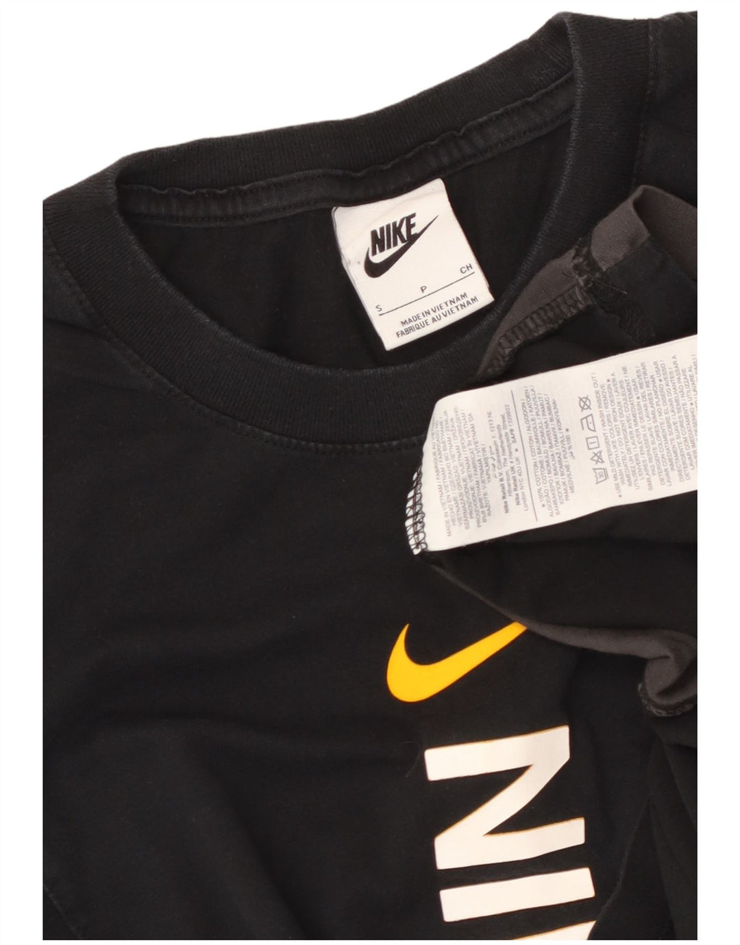 NIKE Muška majica kratkih rukava s grafičkim motivima, mala, crna, pamuk