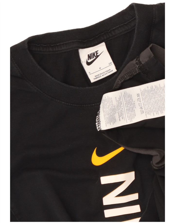 NIKE Muška majica kratkih rukava s grafičkim motivima, mala, crna, pamuk