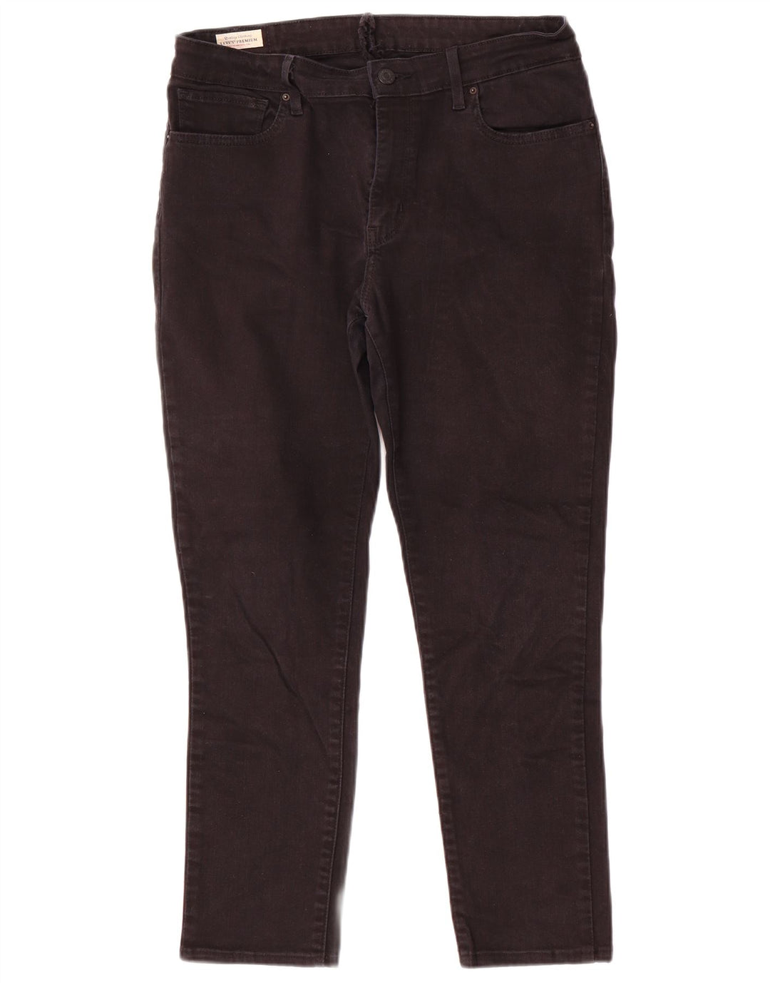 Levi's ženske uske traperice W32 L26 crni pamuk