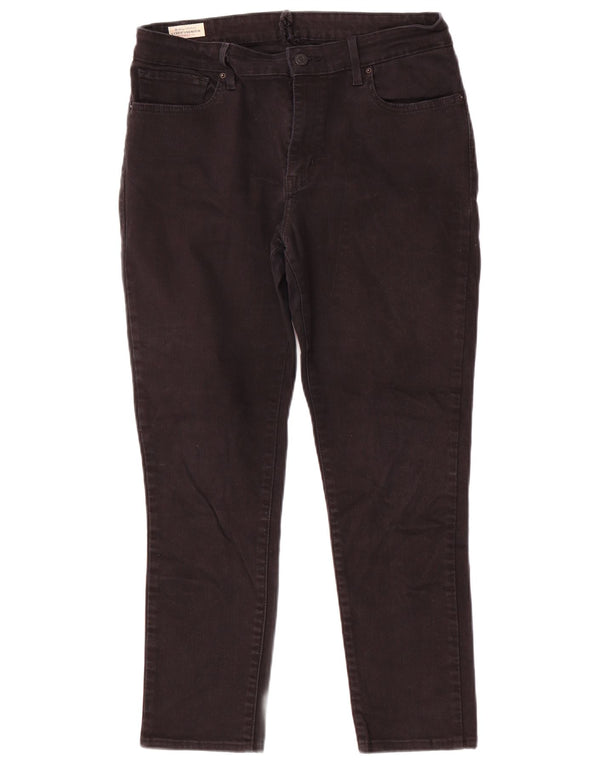Levi's ženske uske traperice W32 L26 crni pamuk