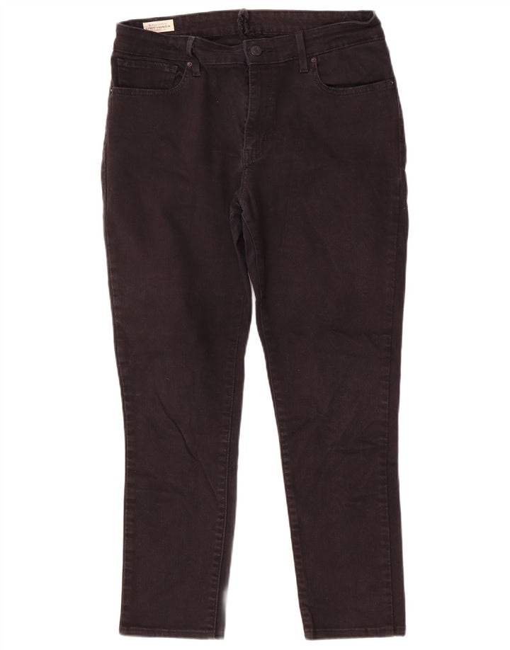 Levi's ženske uske traperice W32 L26 crni pamuk