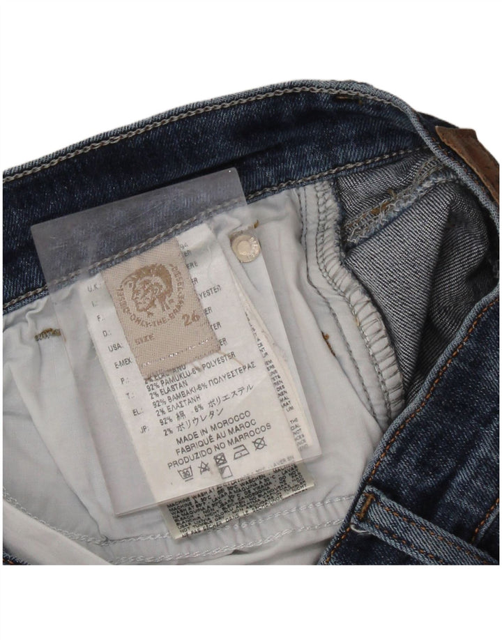 DIESEL Womens Slim Jeans W26 L32 Blue Cotton
