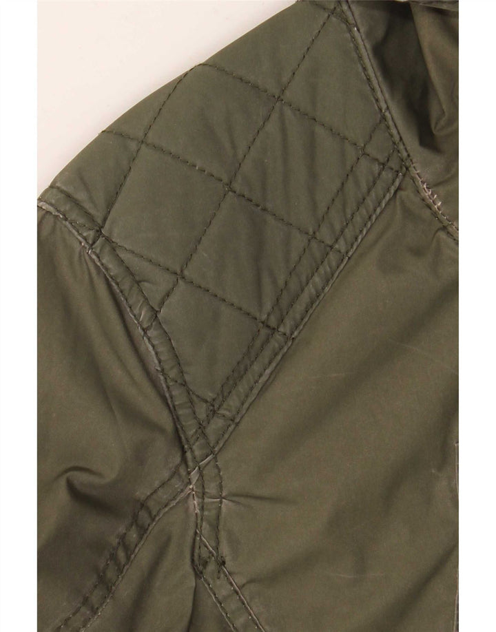KHUJO ženska jakna parka s kapuljačom UK 20 2XL kaki poliester