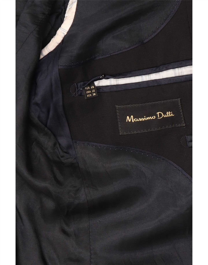 Massimo Dutti muška jakna sa 2 gumba EU 48 srednje crna vuna