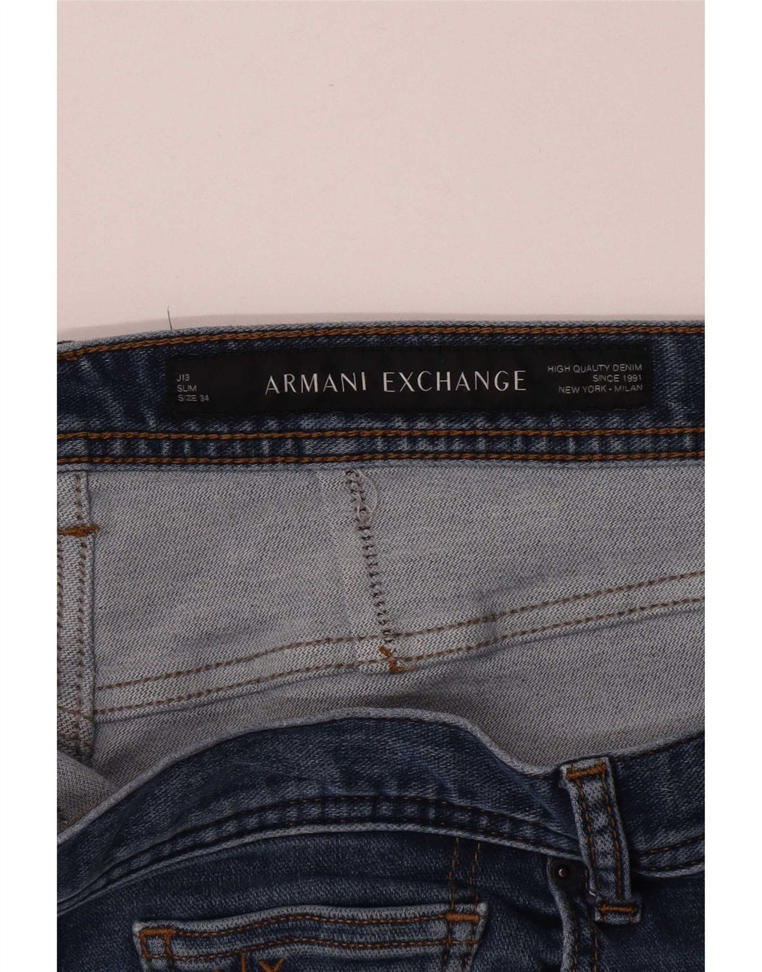Armani Exchange Muške uske traperice W34 L32 Plave