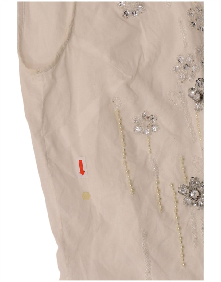 Dolce & Gabbana ženski gornji dio bluze bez rukava IT 44 Srednje bijeli dizajner