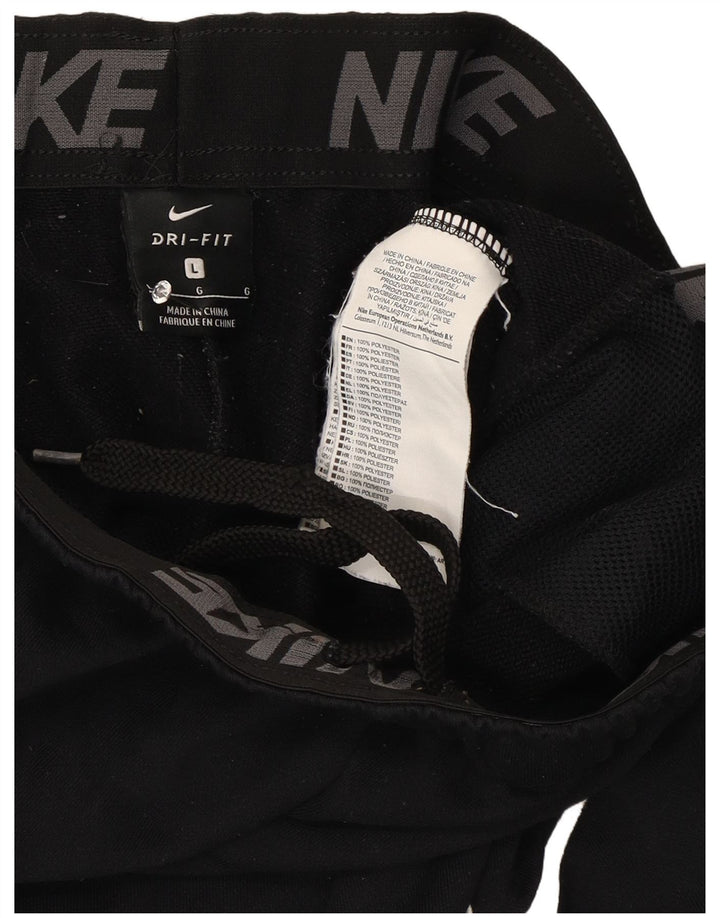 Nike Dri Fit Trenirka Hlače Joggers Veliki crni poliester