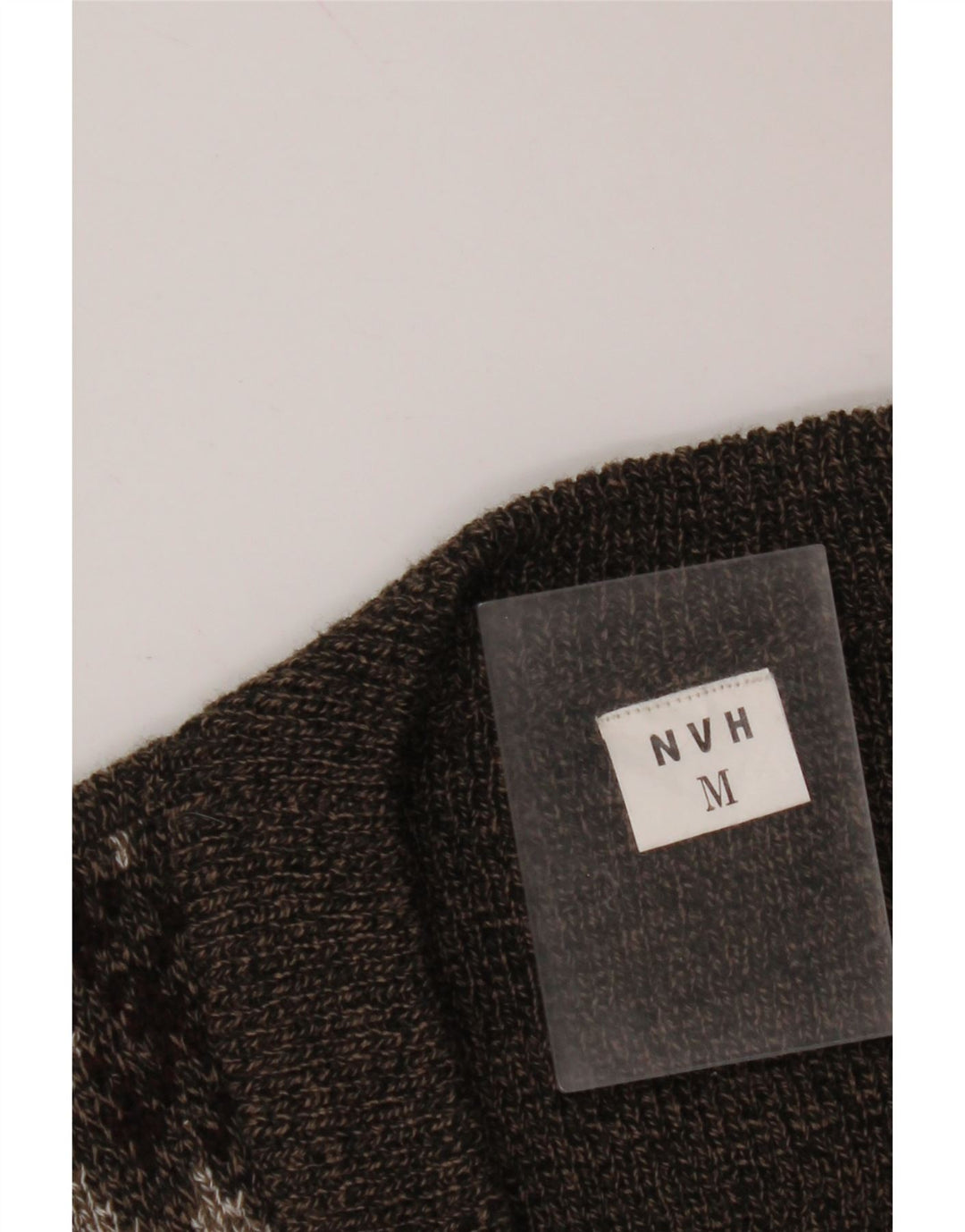 VINTAGE muški kardigan pulover bez rukava srednje smeđe boje Fair Isle