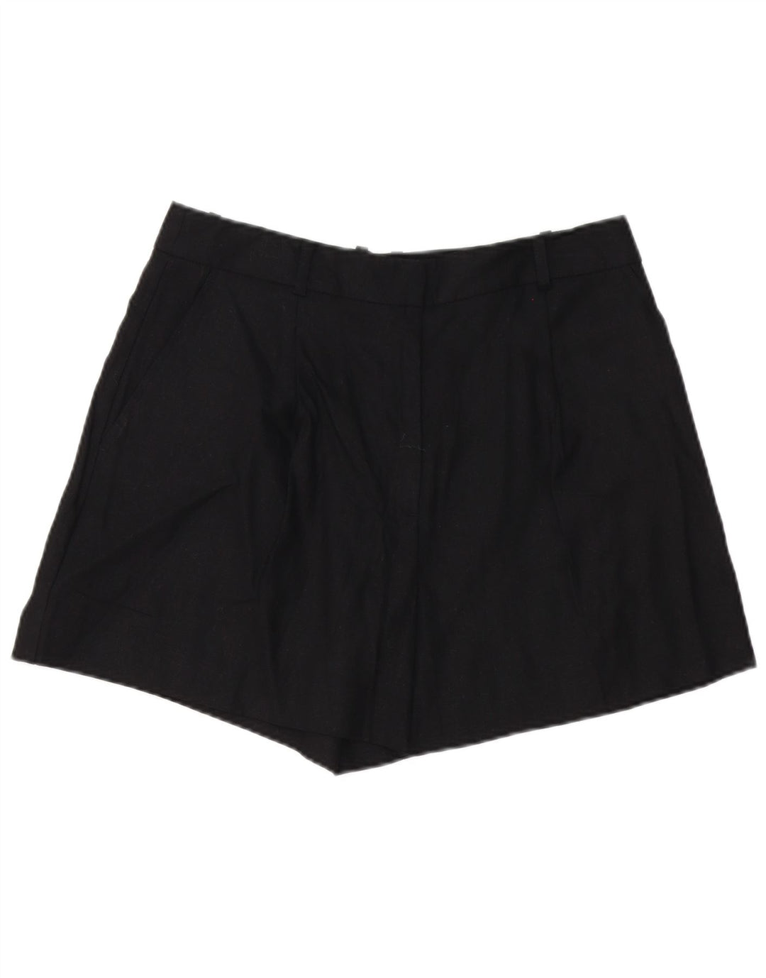 Zara ženske chino kratke hlače Large W32 crna lanena