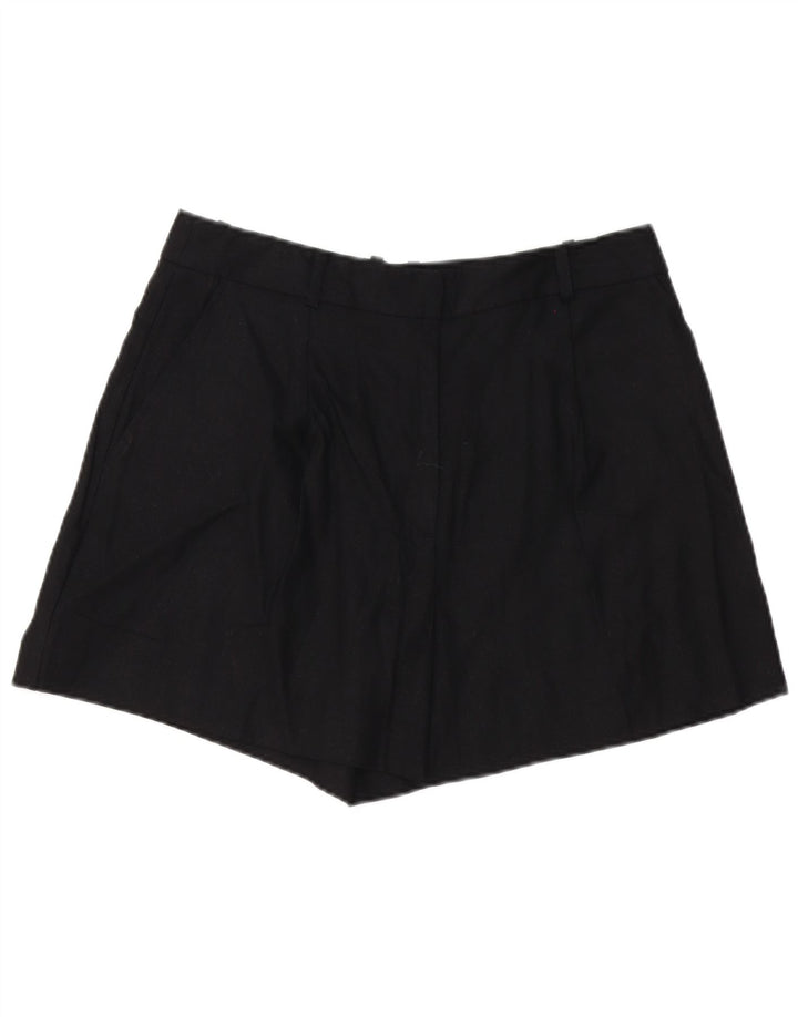 Zara ženske chino kratke hlače Large W32 crna lanena
