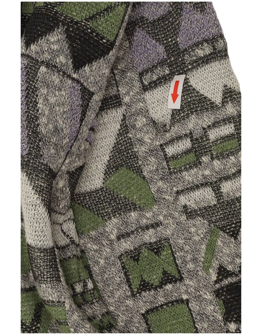 VINTAGE muški kardigan pulover 2XL višebojni geometrijski