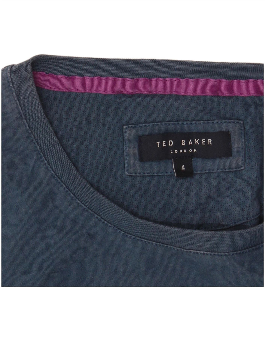 Ted Baker Muška grafička majica kratkih rukava, velika veličina 4, tamnoplava