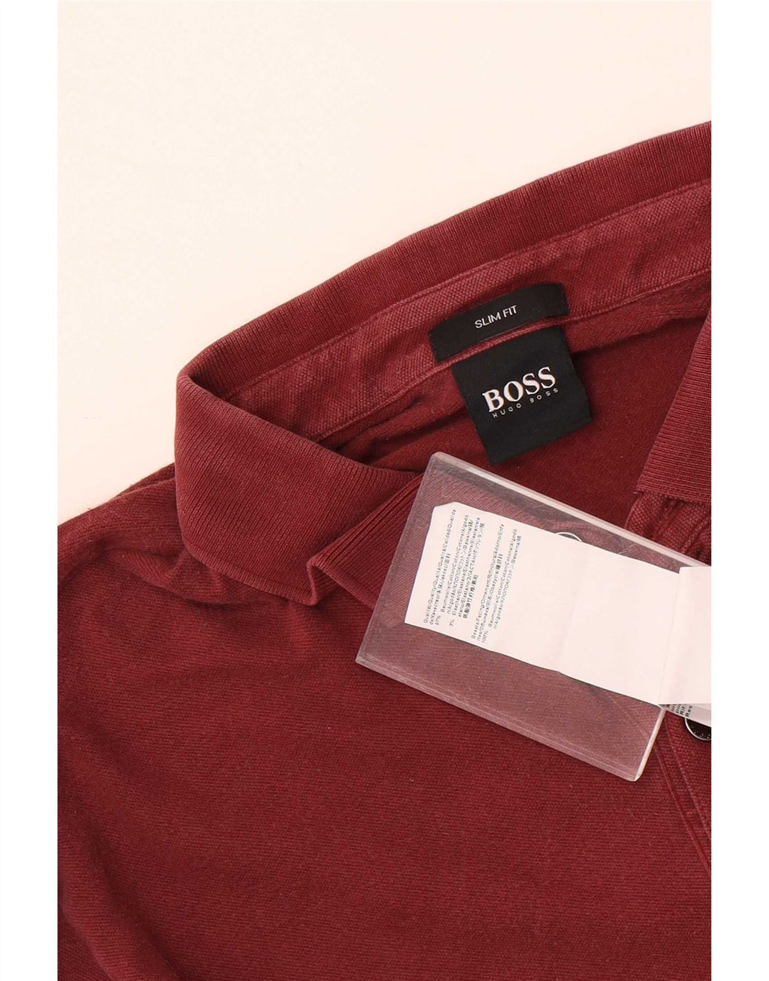 Hugo Boss muška uska polo majica srednje kestenjaste boje