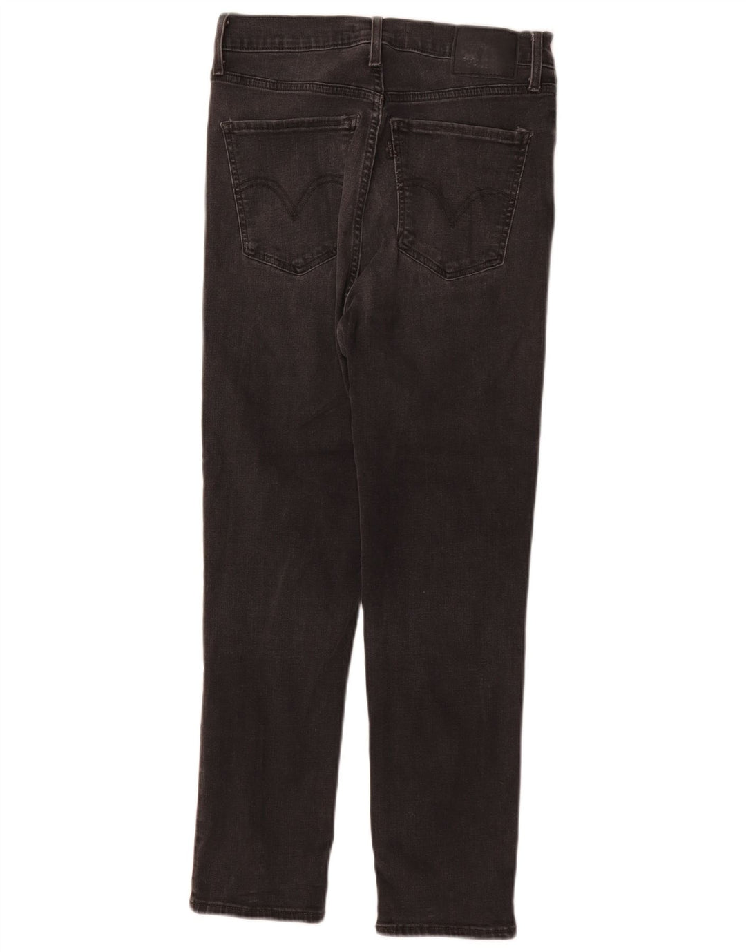 Levi's ženske Mile visoke uske traperice W29 L26 crni pamuk