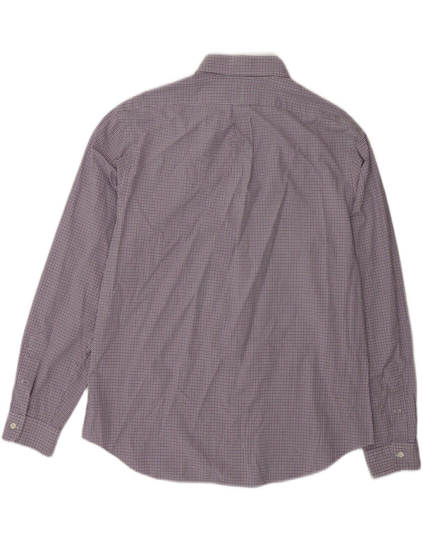 Polo Ralph Lauren muška uska košulja veličina 17 1/2 44 XL pamuk u ljubičastom karu