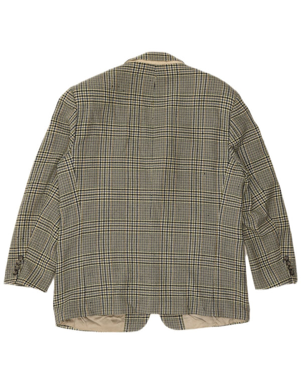 HUGO BOSS Muška jakna sa 2 gumba UK 40 Large Green Houndstooth