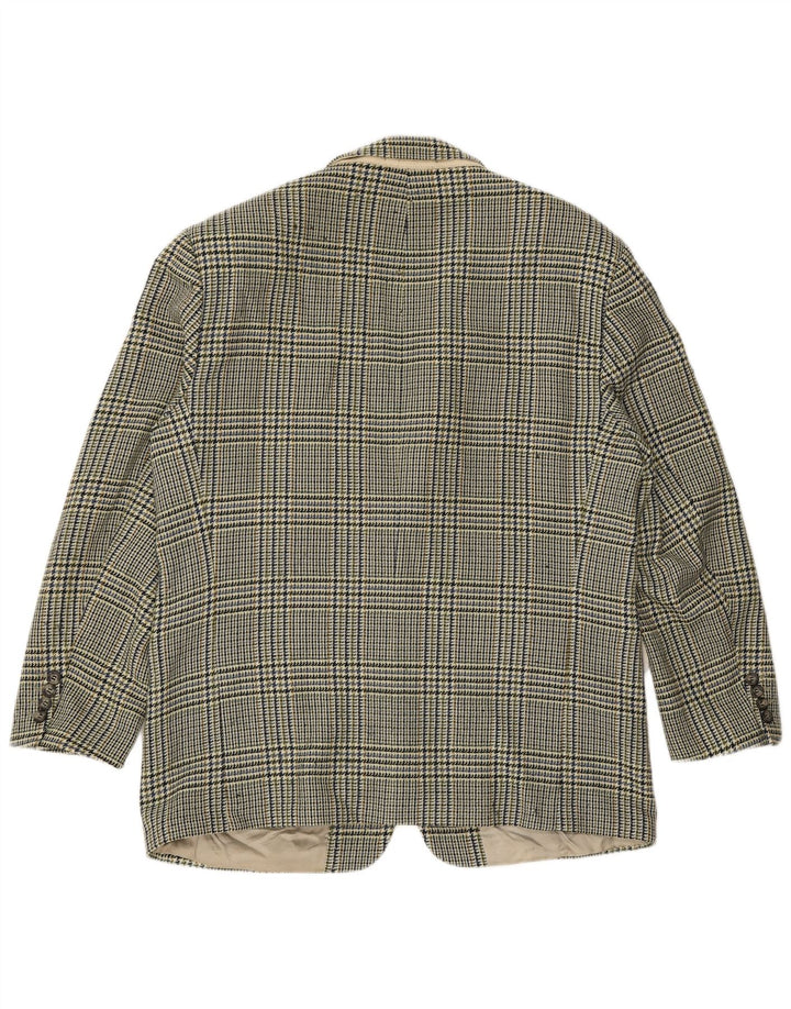 HUGO BOSS Muška jakna sa 2 gumba UK 40 Large Green Houndstooth