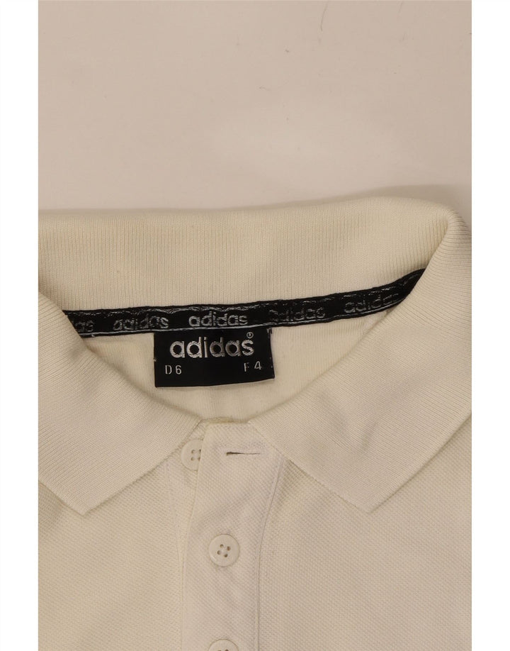 ADIDAS Mens Polo Shirt Large White Cotton Vintage Adidas and Second-Hand Adidas from Messina Hembry 