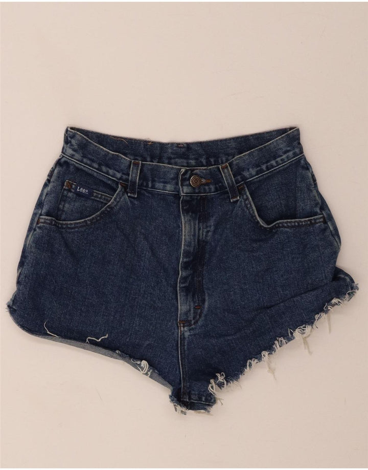 LEE Womens Denim Shorts W28 Medium  Navy Blue Vintage Lee and Second-Hand Lee from Messina Hembry 
